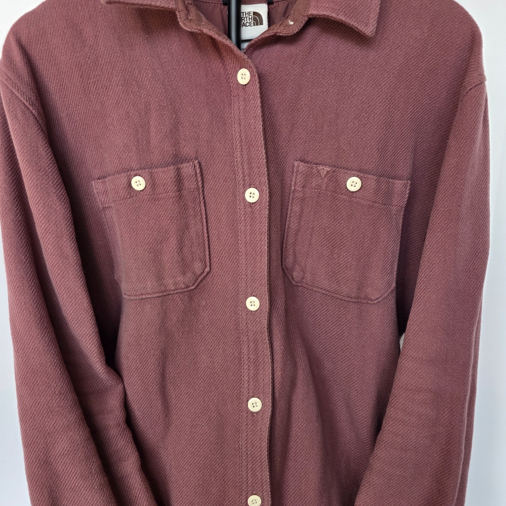 The North Face Women's Button-Down Shirt Jacket in Mauve